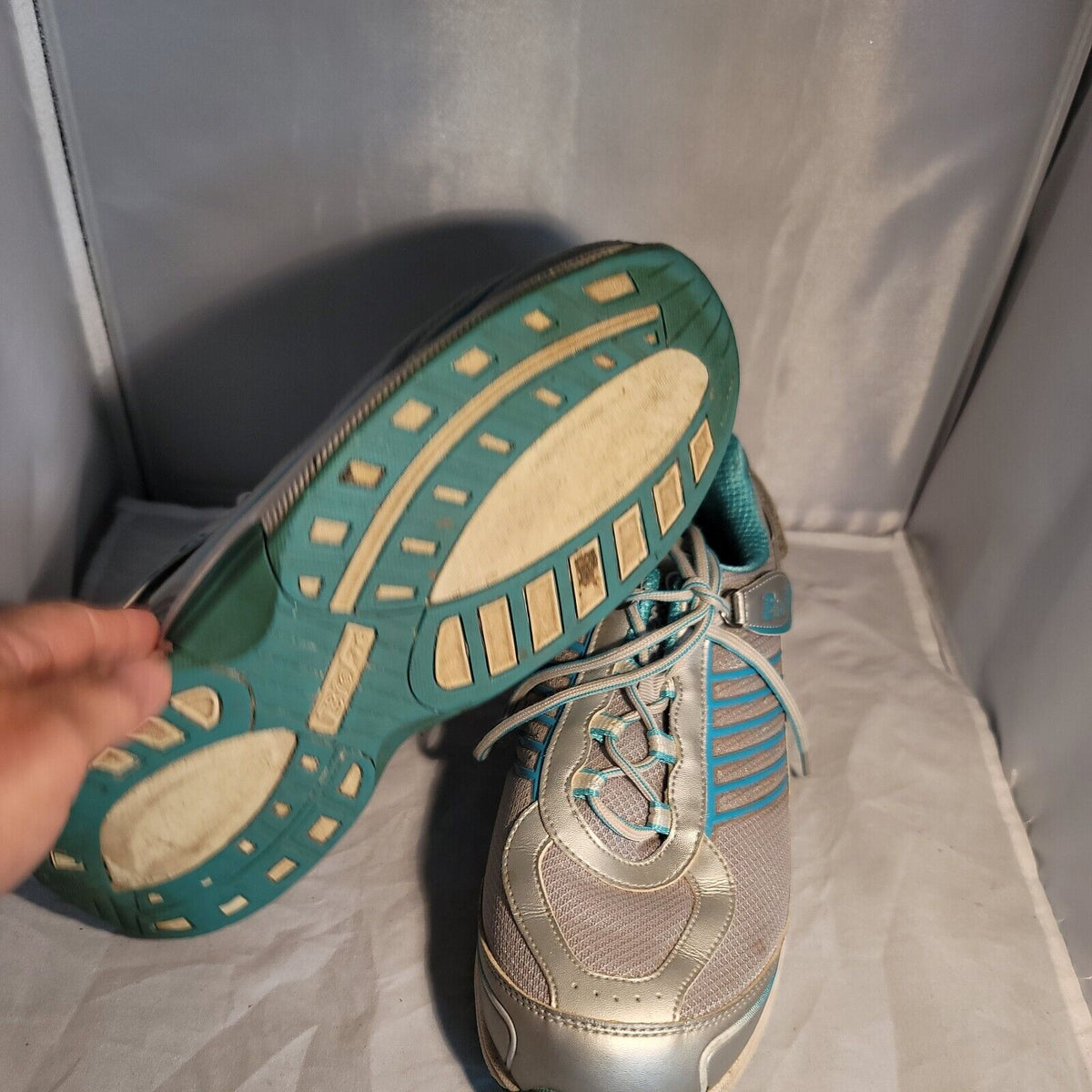 Orthofeet Biofit Women 975 XWide Size 11.5 Gray Teal Diabetic Comfort Shoes