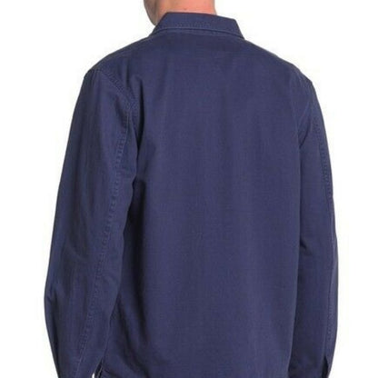 NWT Slate & Stone Pockets Navy Blue Front Button Shirt Jacket XL