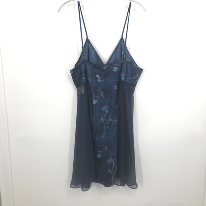 Cinema Floral Nightie nightgown Sleeveless Short Sleepwear Lingerie XL vintage