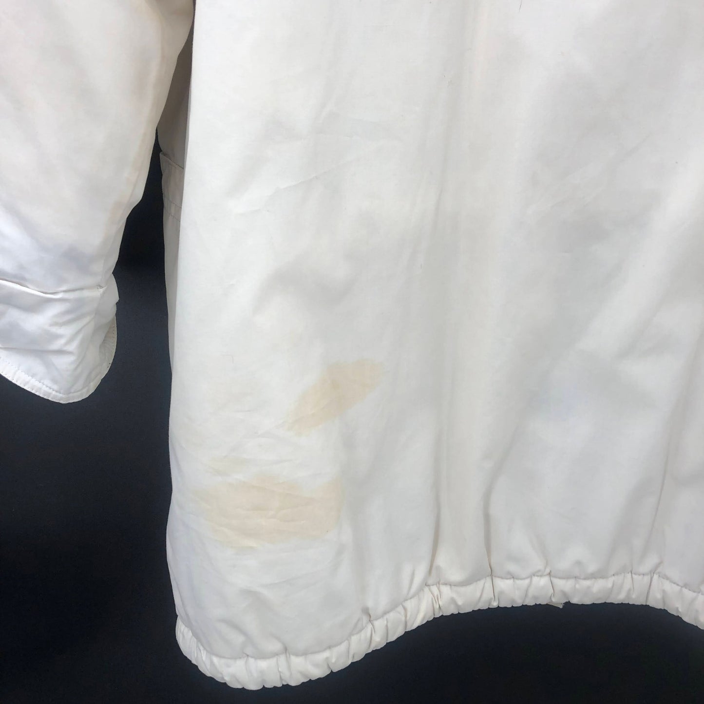 Cabin Creek Vintage 1990s Large Cinching Winter Coat White Blue Details Thick