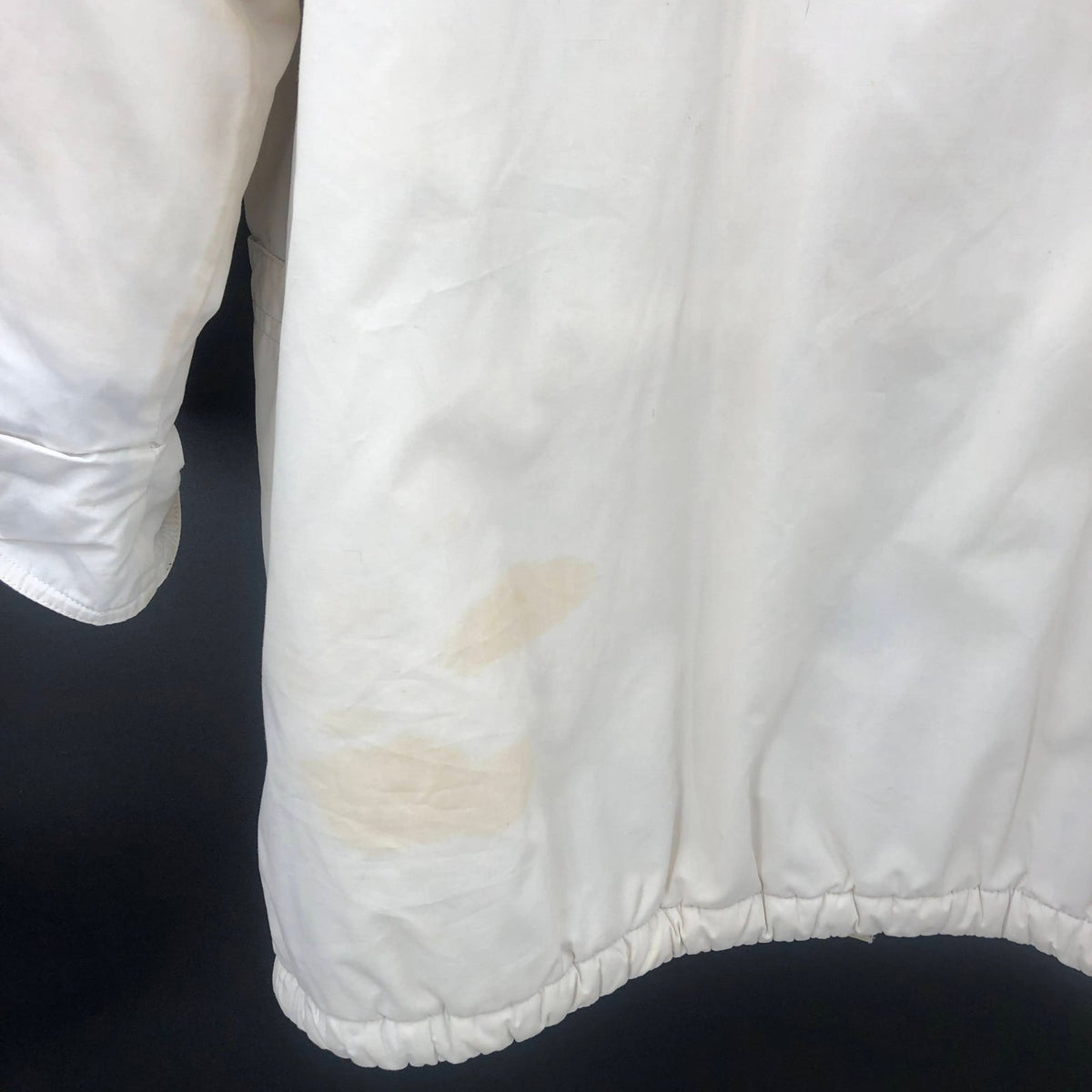 Cabin Creek Vintage 1990s Large Cinching Winter Coat White Blue Details Thick