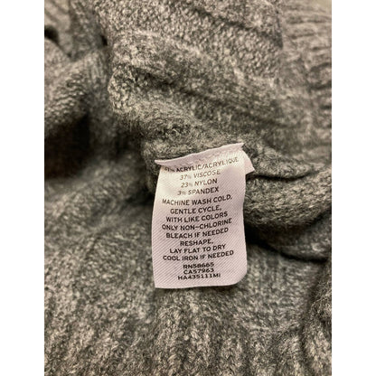 Halogen Women Skirt Large Gray Dark Heather NEW Knee Length Pencil Sweater Skirt