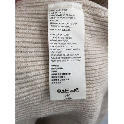 Free People OVERSIZED slouchy Turtleneck Tunic Sweater Oatmeal Heather NEW Small