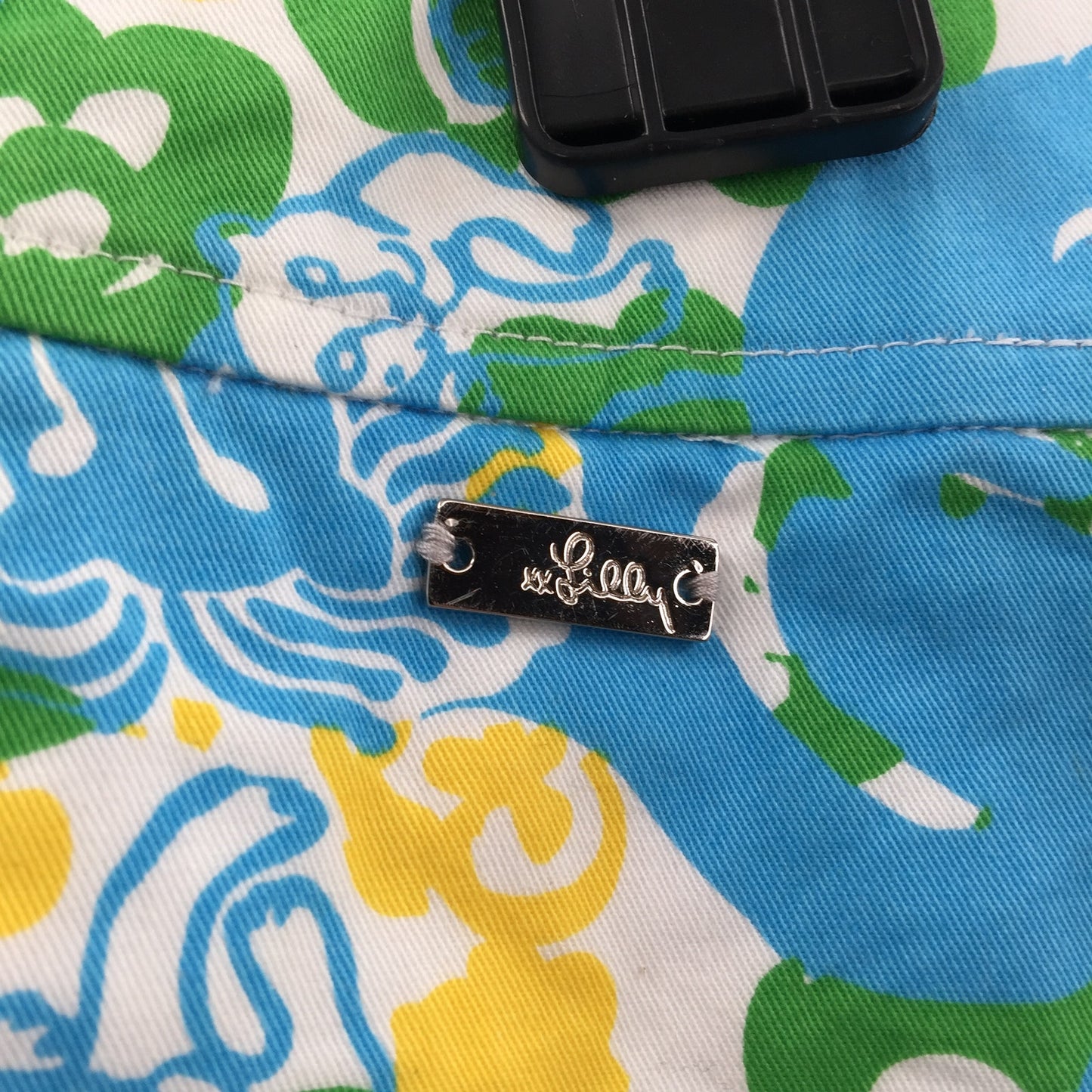Lilly Pulitzer Skort Size 12 Lion Print Blue green yellow floral Shorts under