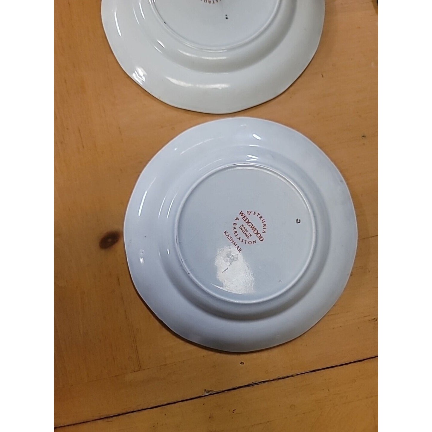 LOT OF3 Wedgwood Kashmar Bread and Butter Plate Red Brown Floral