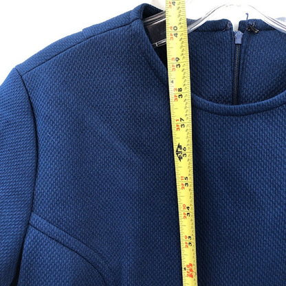 Roberta Lee Original VINTAGE 2 Pc Set Dress w/ Coat Royal Blue 1970's Polyester