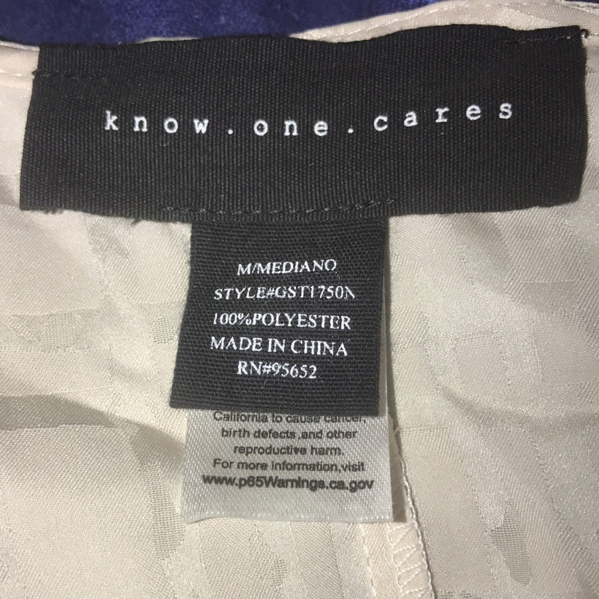 Know One Cares NEW Blouson Sleeve Satin Blouse Size Medium