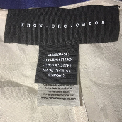 Know One Cares NEW Blouson Sleeve Satin Blouse Size Medium