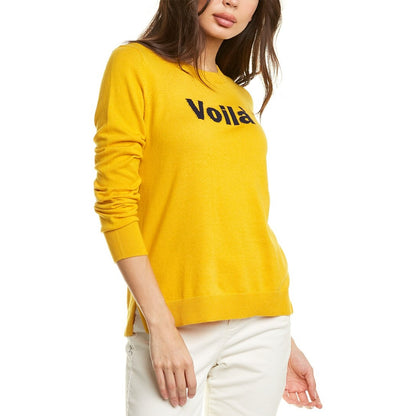 Courte & Rowe Voila Fine Guage Pullover Sweater Lightweight Yellow Size Small