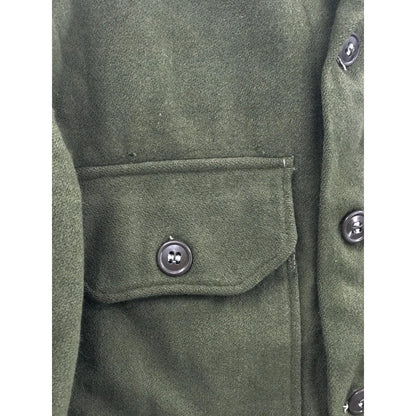 Genuine USA Army Wool Shirts overCoat Jacket Combat Uniform Jacket Olive Small