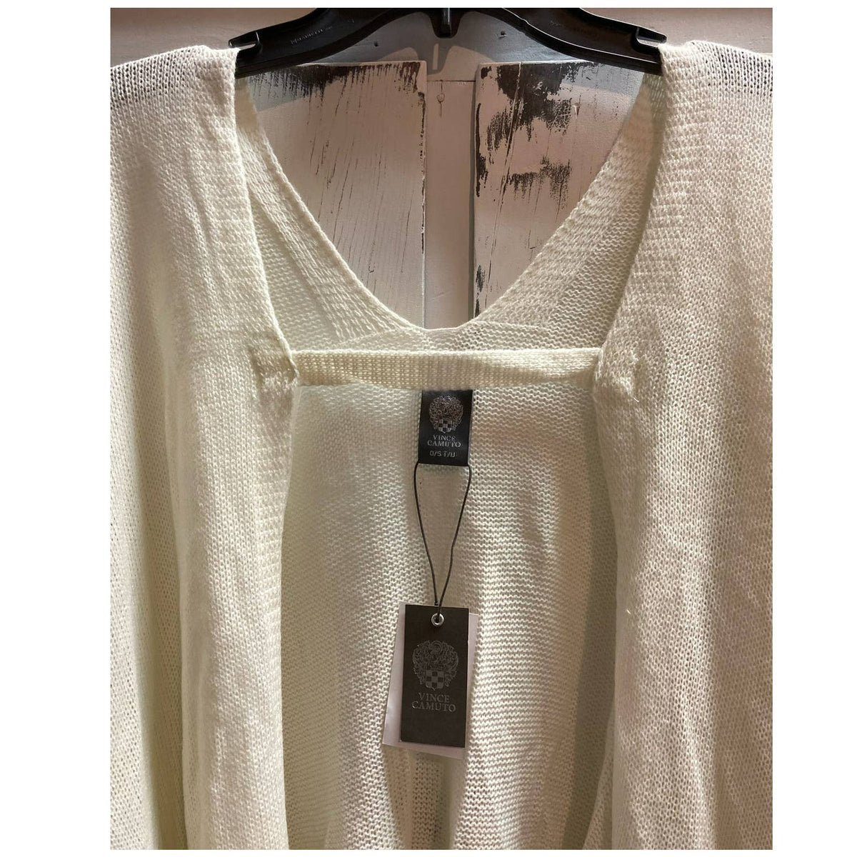 Vince Camuto Women's Waterfall Shawl One Size Ivory NEW Flowy Shrug Poncho Wrap
