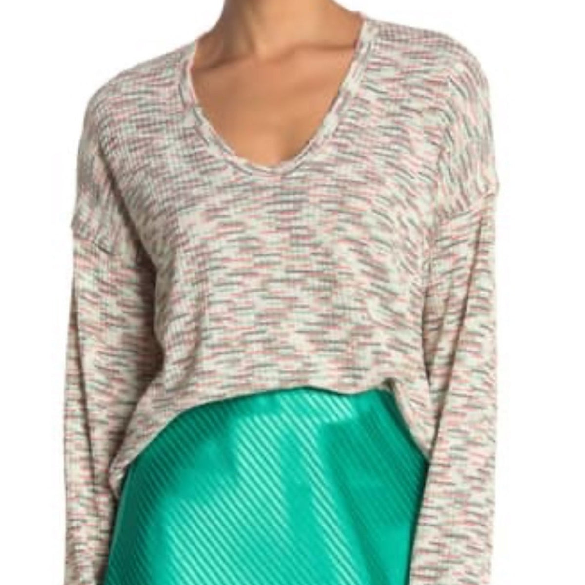 Code X Mode Green Multi Space Dye Sweater Size Large