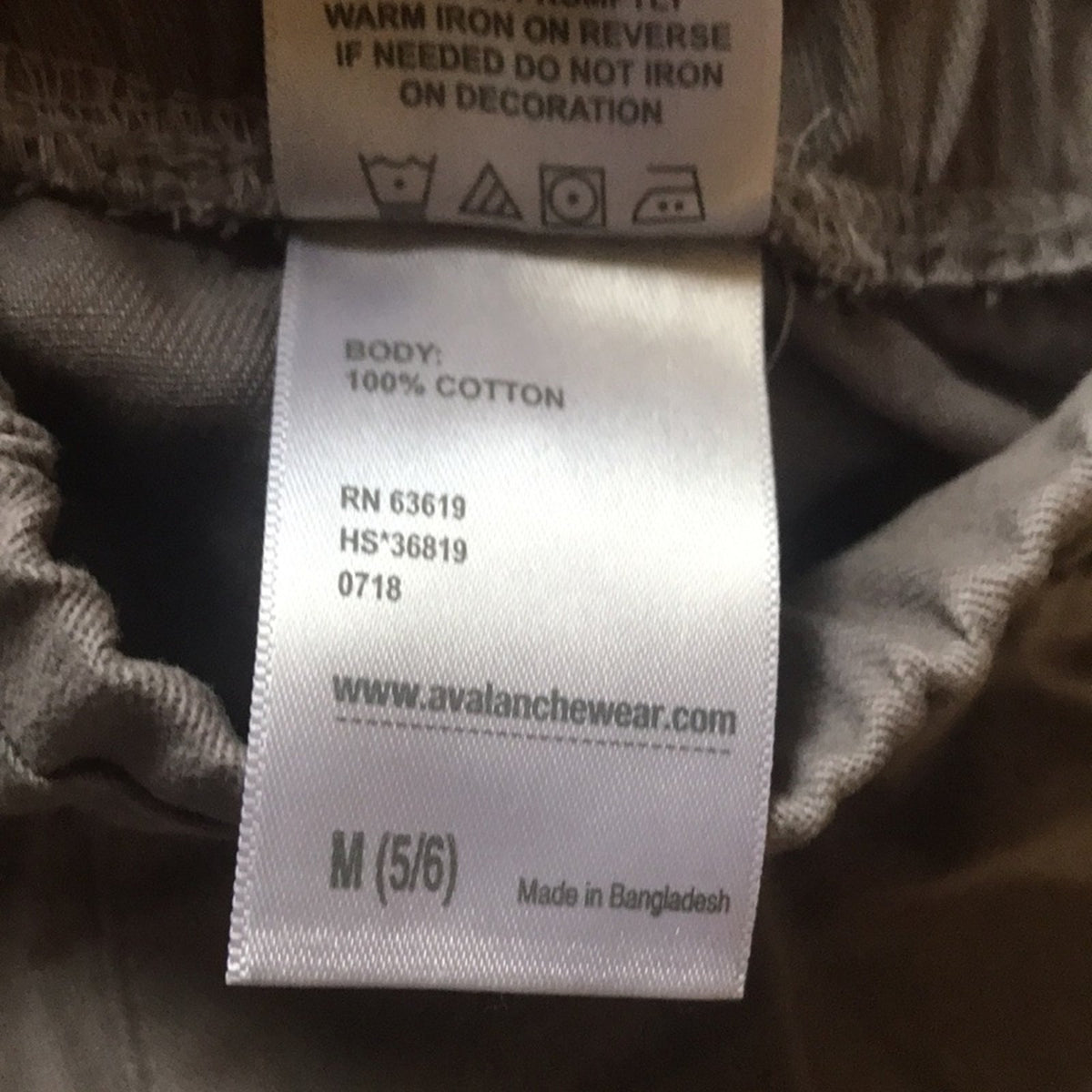 Avalanche Long Sleeve Shirt Gray Khaki Pants BOY Size Medium Youth Kid NEW (5/6)