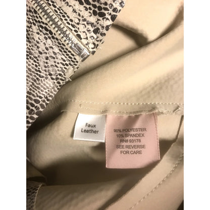 Philosophy NWT Snake Print Faux Leather Moto Jacket Small