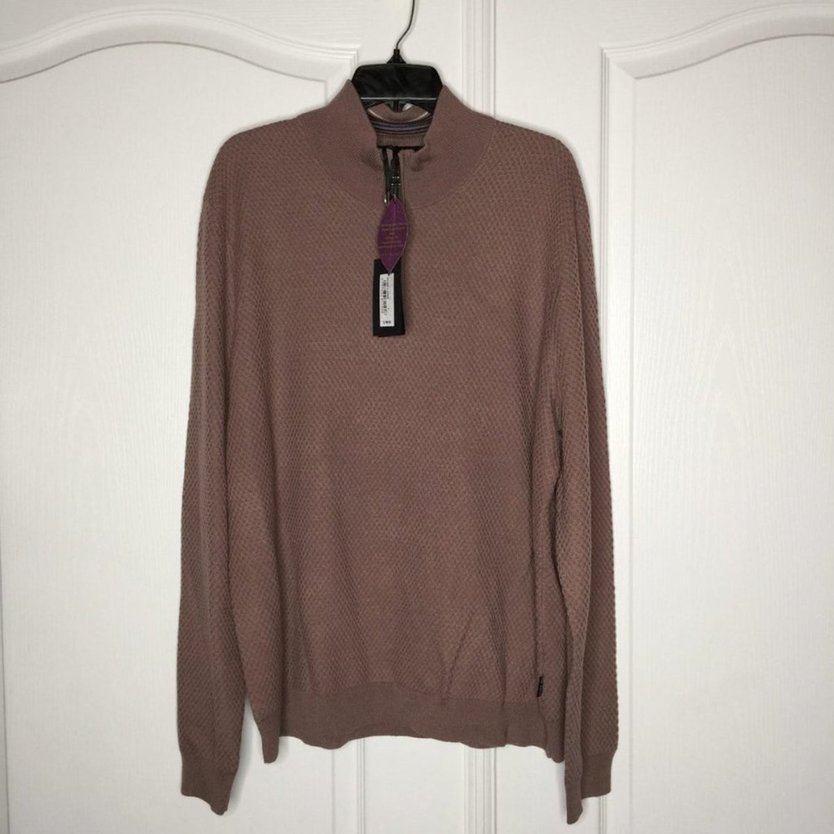 Ted Baker London 2XL Tunnel Pullover Sweater wool blend Long Sleeves Dusky Pink
