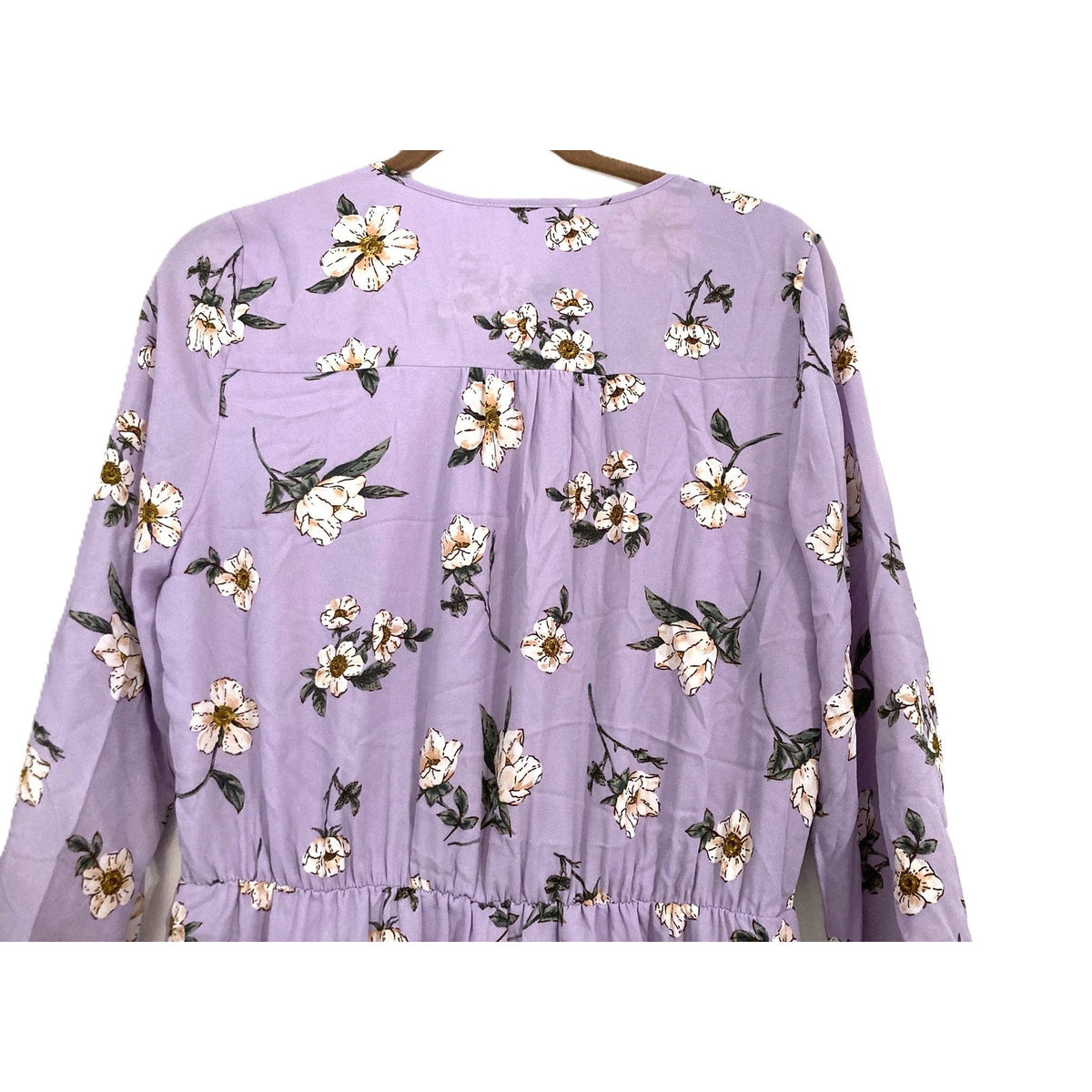 DR2 by Daniel Rainn Smocked 3/4 Sleeve Mini Dress Sz Medium in Lavender NWT
