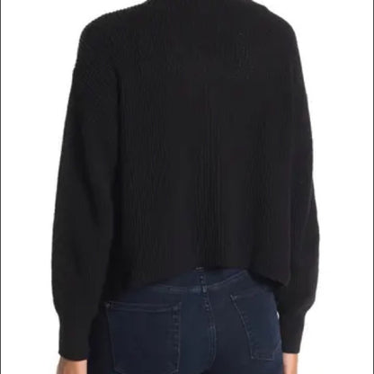 Philanthropy NTW Black Knit Sweater Crop Cardigan Size XS/S