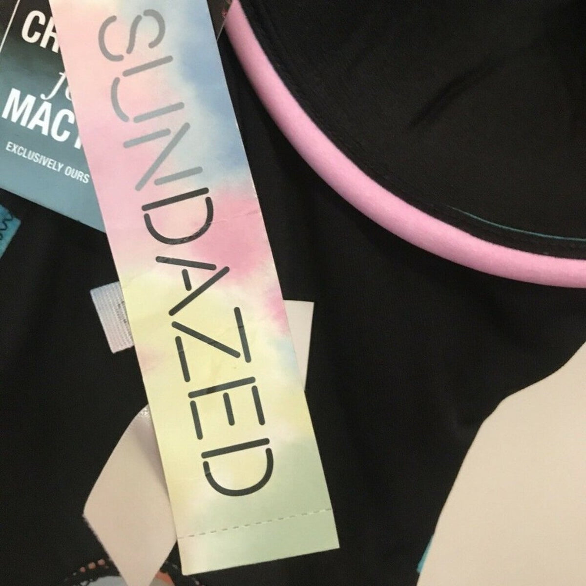 Sundazed Striped Willa Twist Cutout Halter Swim Size 32DD
