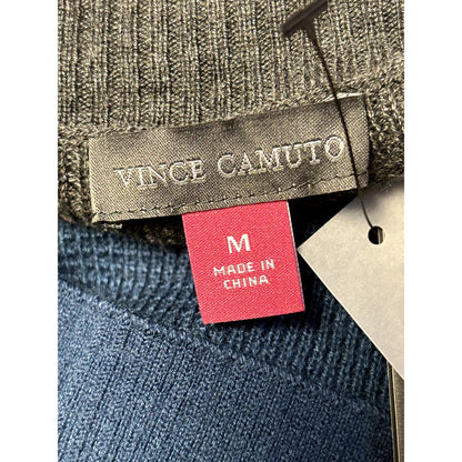 Vince Camuto NWT Button-shoulder Colorblocked Sweater In Cool Dusk Size Medium