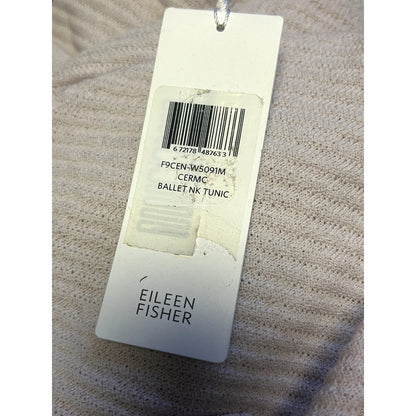 Eileen Fisher NWT Side Slit Wool Ballet Ceramic Tunic Sweater Size XS