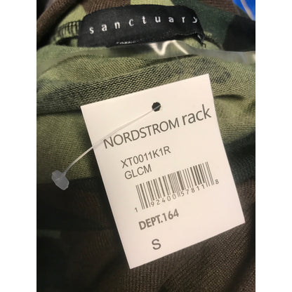 Sanctuary Crew Neck Sweatshirt Camouflage Small Lightweight