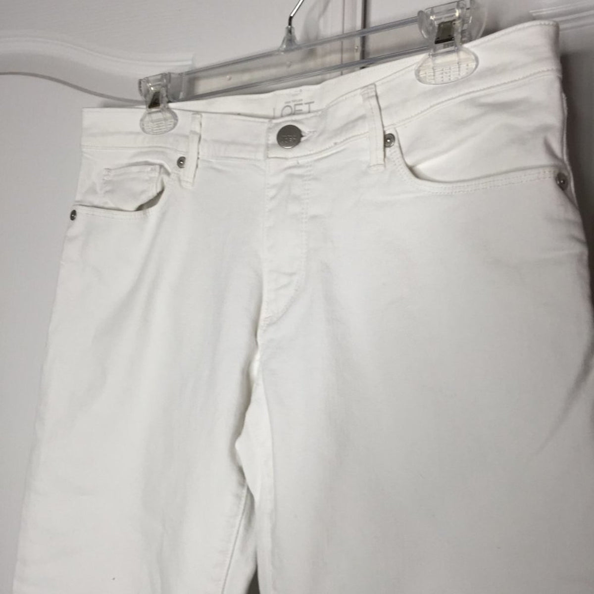 Ann Taylor Loft Relaxed Straight Crop Denim Jeans