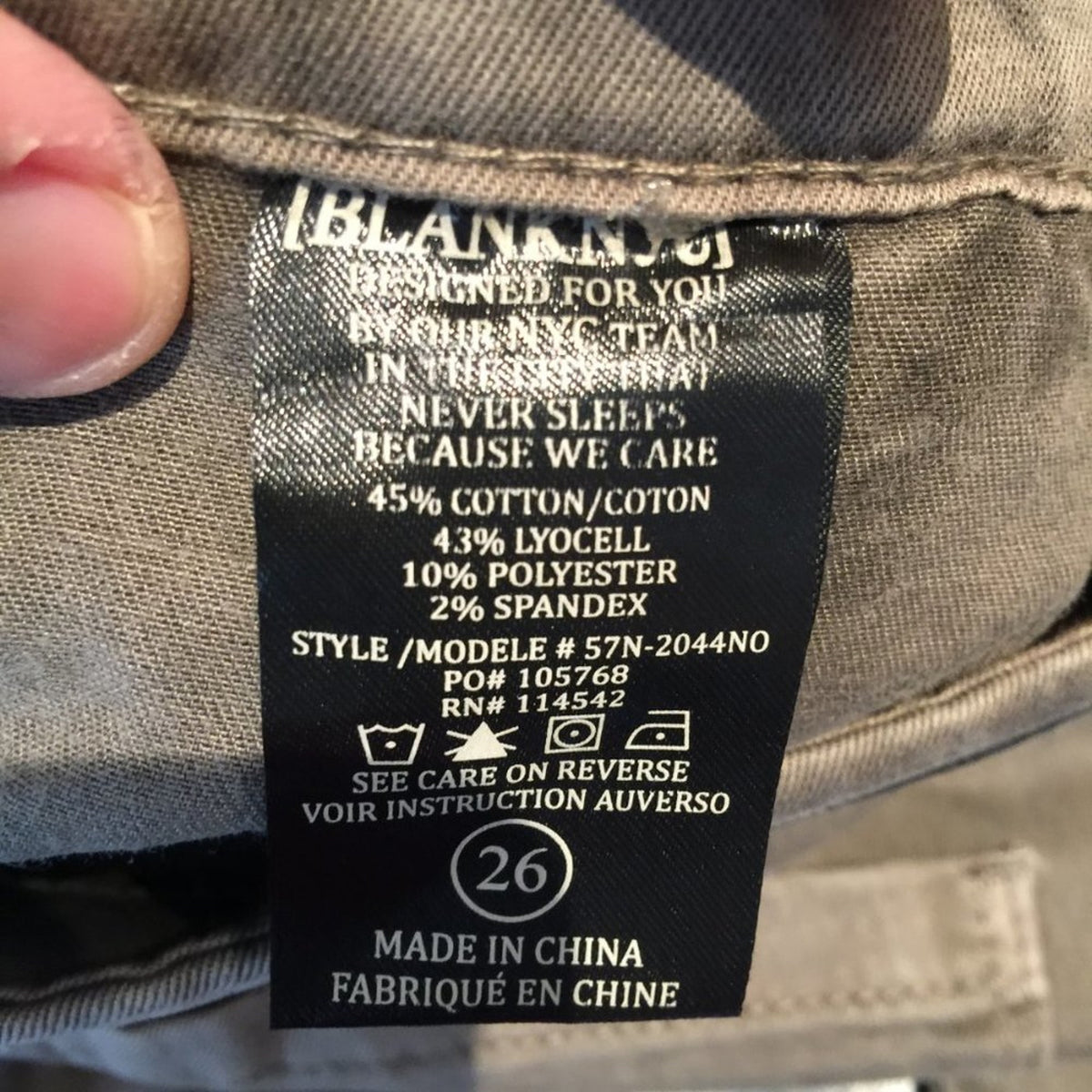 BLANKNYC Zipper Utility Skinny Jeans Low Rise Many pockets Denim Khaki Size 26