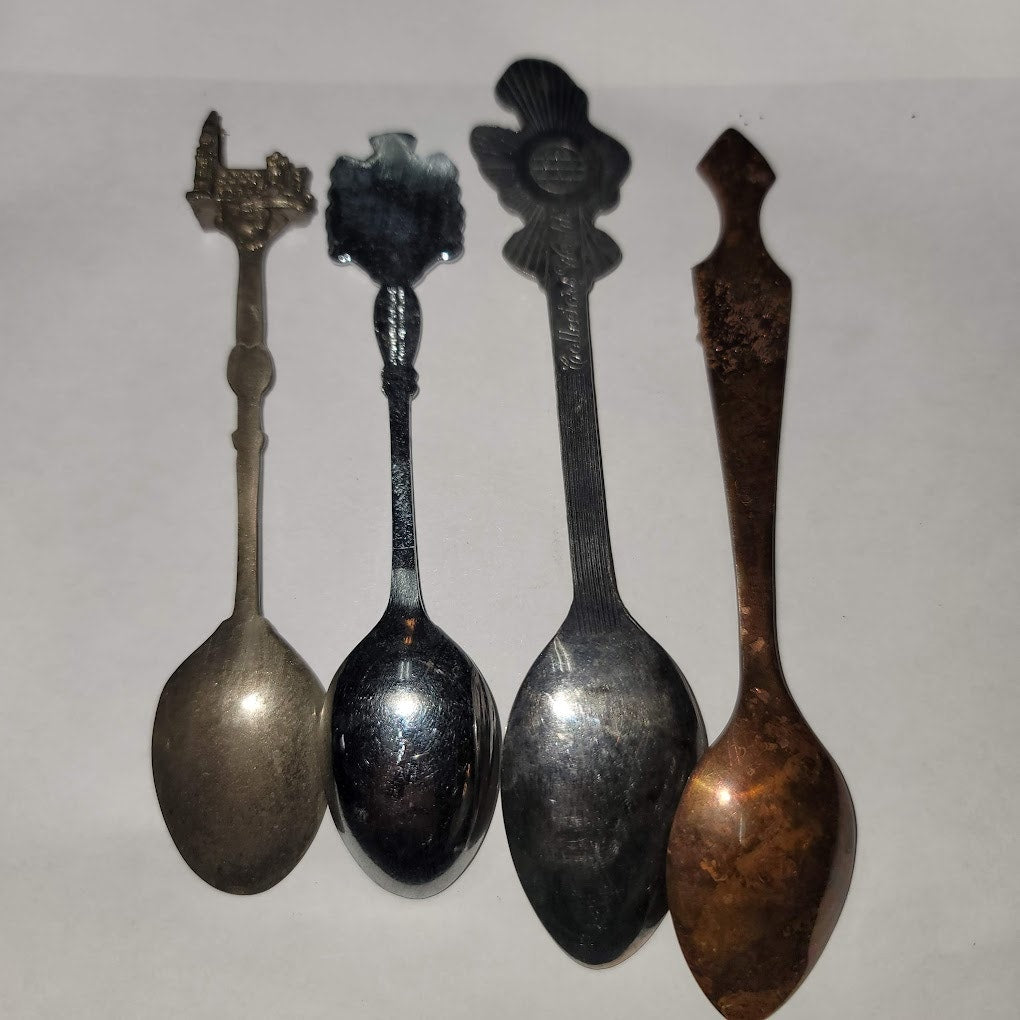 Vintage Spoons Lot 4 England Prince William Princess Diana Westminster Abbey