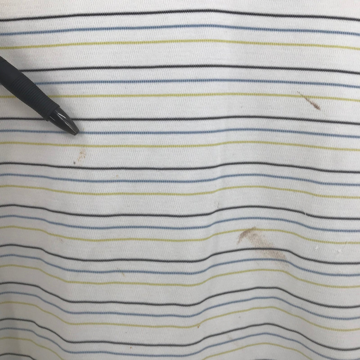 LOT GOLF MEDIUM Short Sleeve Striped 4 Polo Shirts Collared Neck