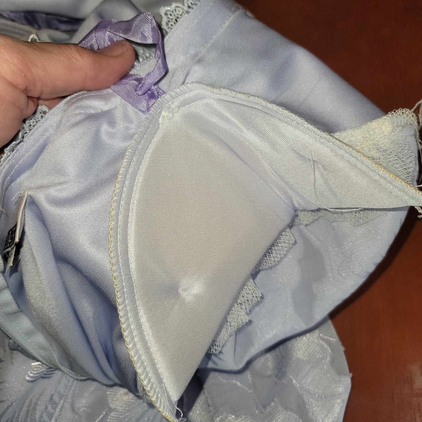 VINTAGE 1980's After Dark Purple Dress Size 12 Crinkle Lace Detail Waist Bow