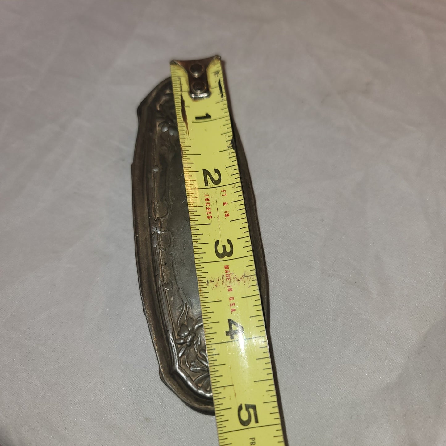 Antique Wallace Bros Silver Co Oval Snuff Box Lidded Trinket Case Victorian Art