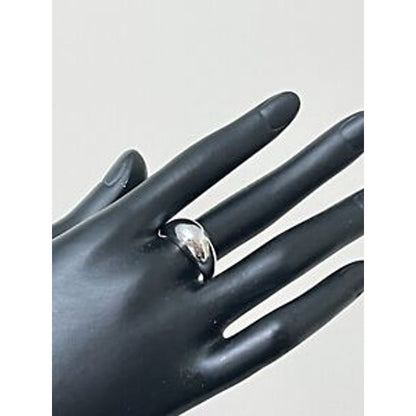 Baublebar Maro Dome Minimalist Ring Signed Inside Silver Plated Brass Size 7