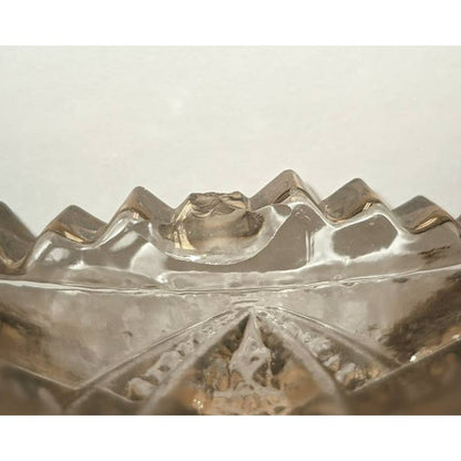 Set of Six EAPG Sawtooth Pressed Glass Bowls 4.5 Inch Slight Damage Around Edges