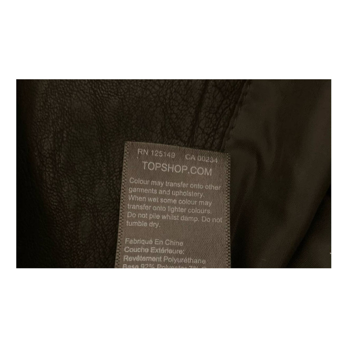 Topshop Crop Faux Leather Biker Jacket US Size 6 Black NWT Moto Silver Zippers