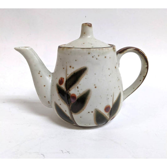 Otagiri Ceramic Japanese Tea Pot Berry Pattern Salt glaze Petite Ceremonial Size