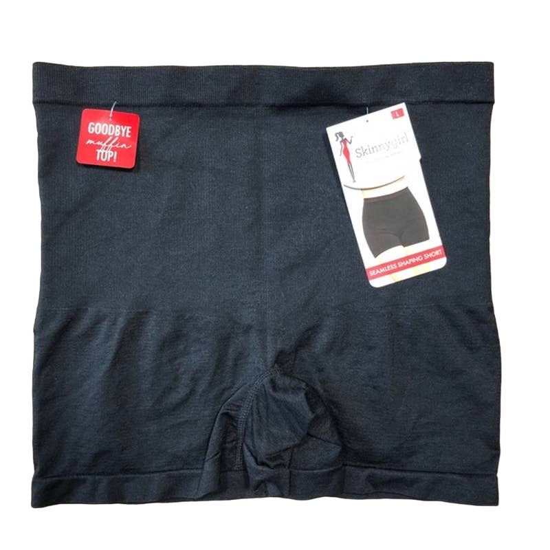 Skinny Girl Seamless Shaping Short Large Black NWT SG7380 GOODBYE MUFFIN TOP