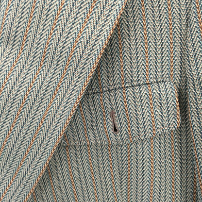 Hart Schaffner Marx Vintage Stripe 2 Piece Blazer Jacket Pants Suit ROCKABILLY