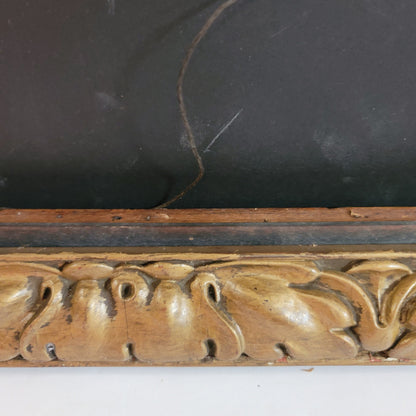 Antique wood frame gold Picture Frame 22" x 18 Oak Leaf Motif