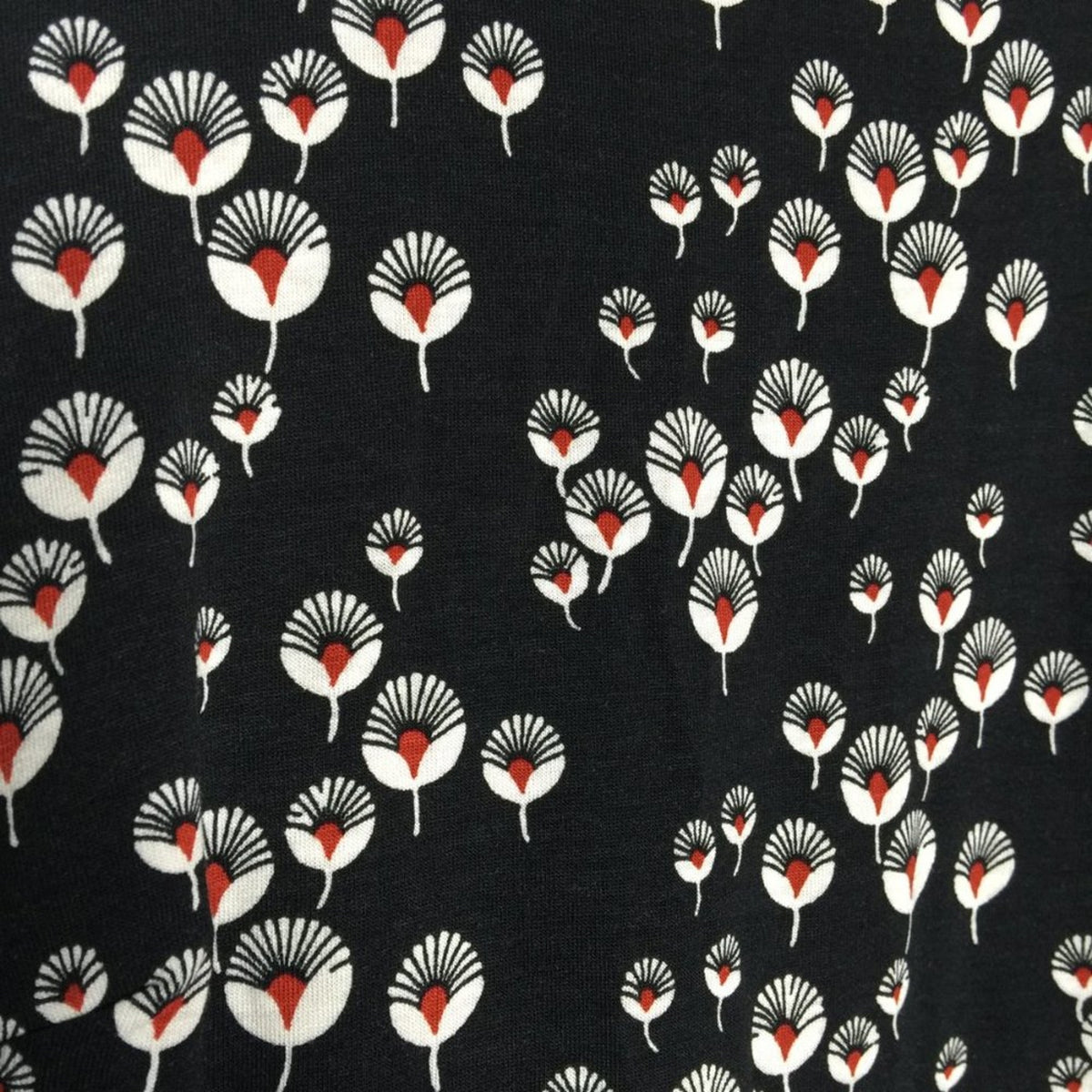 Ann Taylor Loft Tank Dress Back Zip Boat Neck Floral Black / White Size 4 Casual