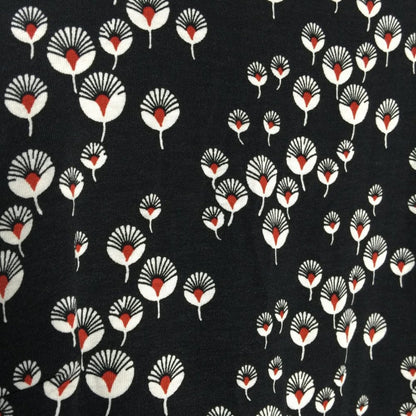 Ann Taylor Loft Tank Dress Back Zip Boat Neck Floral Black / White Size 4 Casual
