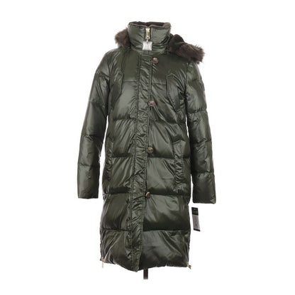 Lauren by Ralph Lauren Fur & Shearling Parka Hooded Puffer Coat Long Sleeve S
