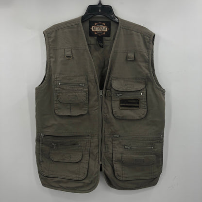GUIDE GEAR Men's Full Zip Concealment, Photography, Shooting Vest Green Size L