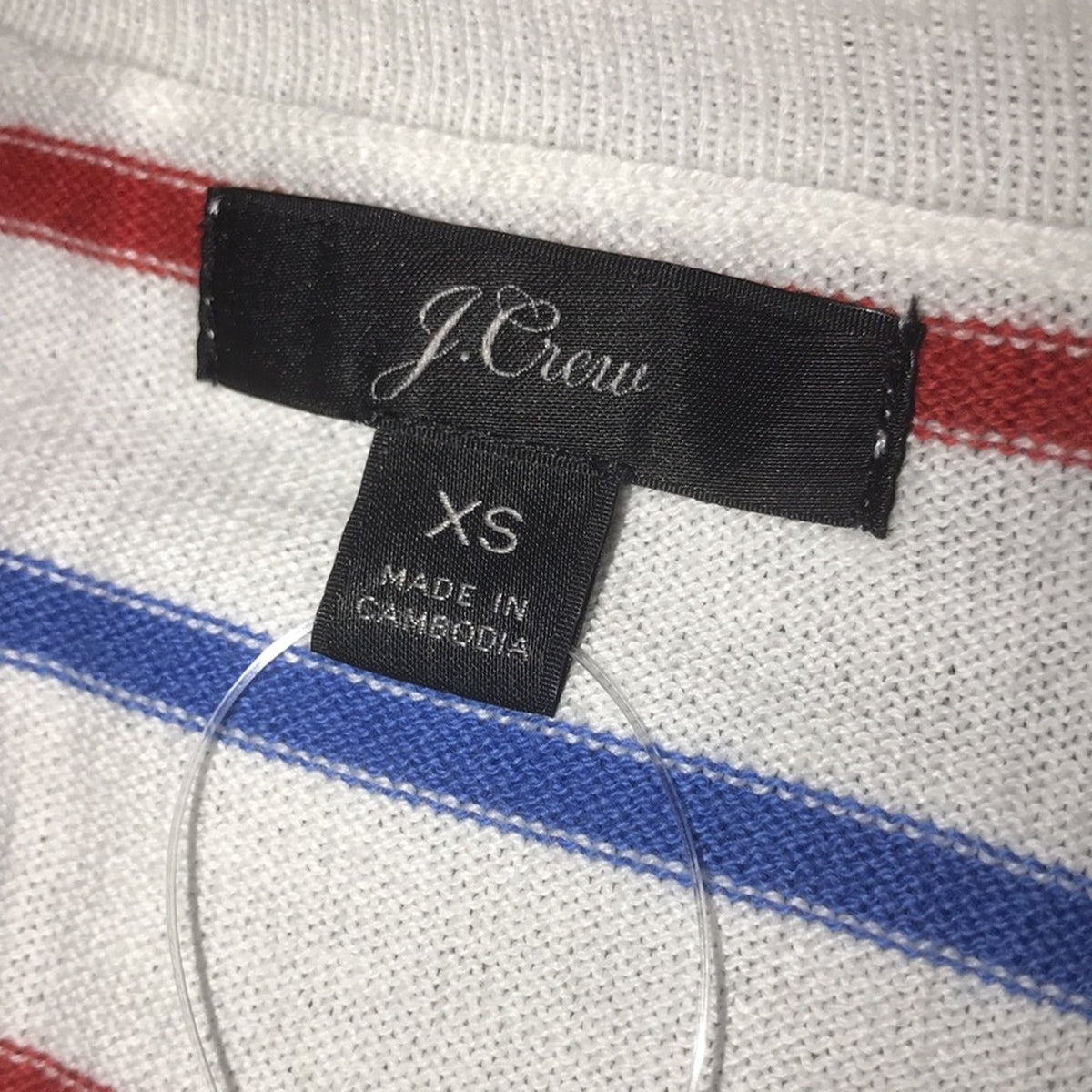 J. Crew NWT Multicolor Stripe Print Pullover Sweater Size XS