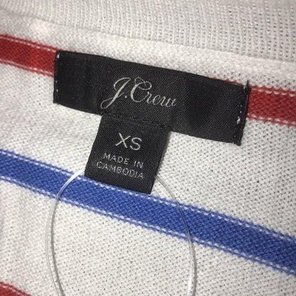 J. Crew NWT Multicolor Stripe Print Pullover Sweater Size XS