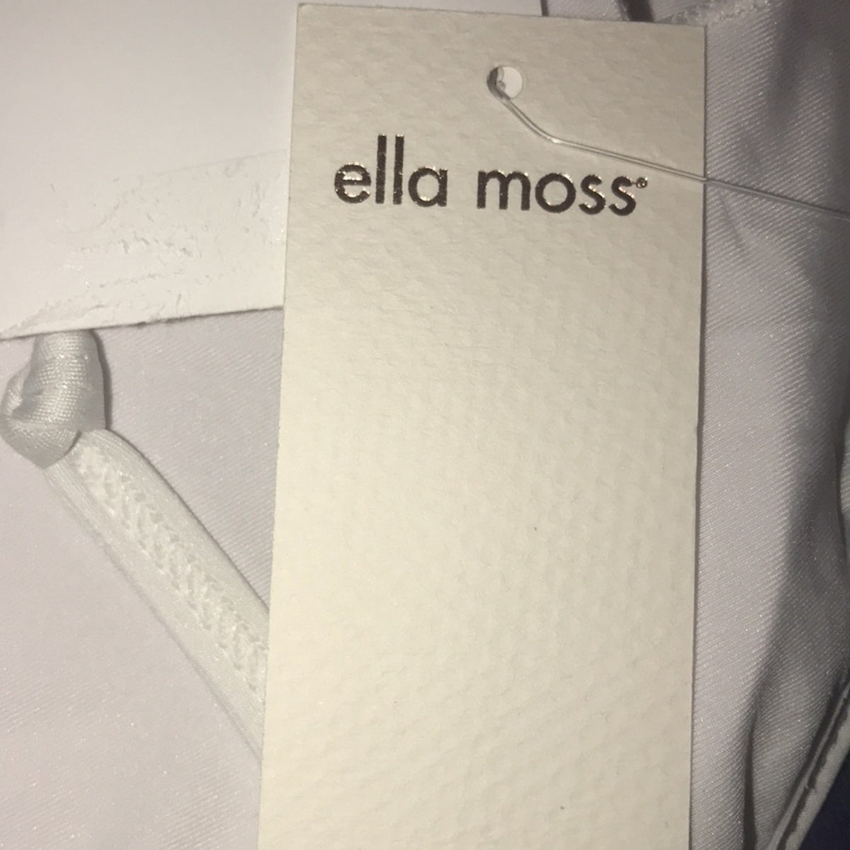 Ella Moss White Cutout One-Piece Swimsuit Size XSmall Swim one piece xs