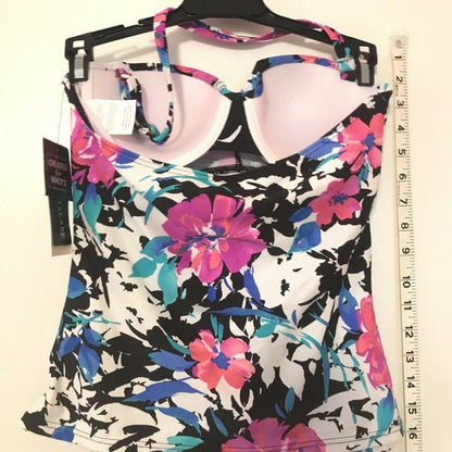 Island Escape Fiji Twist Molded Bandini Tankini Size 6