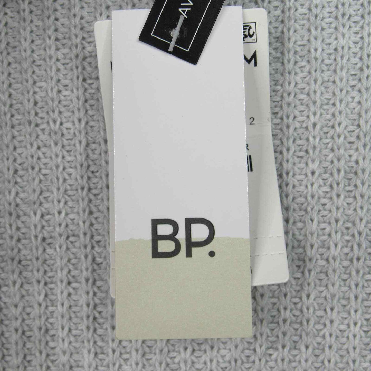 Nordstrom Bp Open Front Chunky Cotton Knit Cardigan Long Sweater Grey MEDIUM NWT
