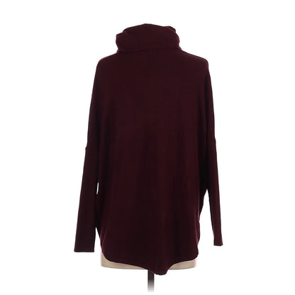 Cyrus Small Turtleneck Long sleeve burgundy wine sweater  comfortable New travel
