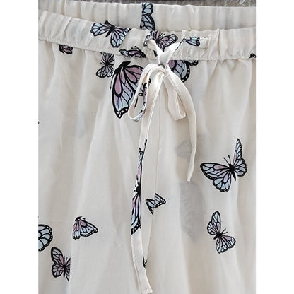 BP. Elastic Drawstring Waist Lounge Pants XS/Extra Small Butterfly Print NWT