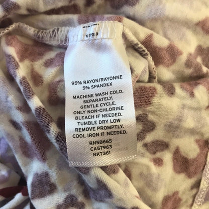 14th & Union White Burgundy Floral Tank Size Large